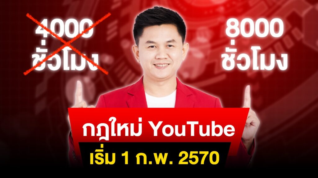 กฎการสร้างรายได้ YouTube